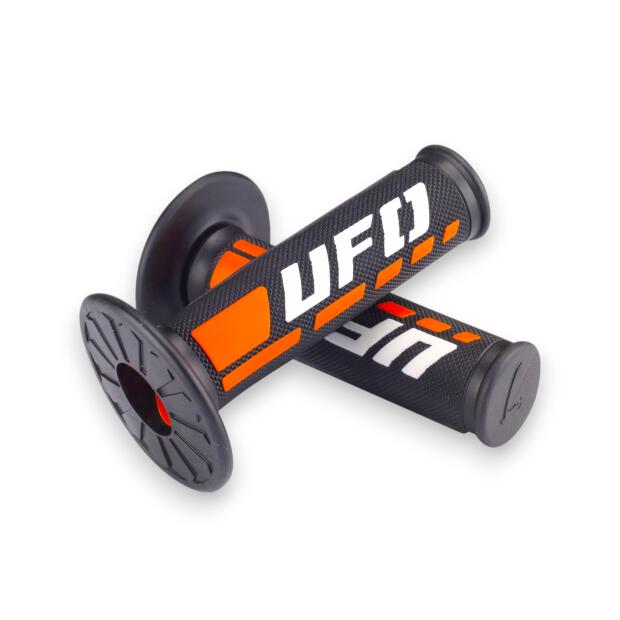 UFO Griffgummi rutschfest für MX & Enduro Orange Universal 22 & 24mm