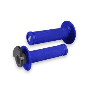Lenkergriffe Handgriffe Blau mit Lock-On für MX...