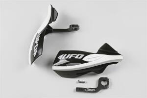 UFO Handprotektoren Schwarz-Weiß für Motocross...