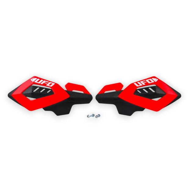 Handprotektoren Rot Modern für Motocross Handschützer UFO Universal