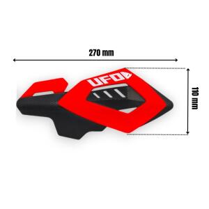 Handprotektoren Rot Modern für Motocross Handschützer UFO Universal