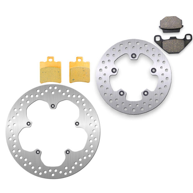 Bremsscheibe Set Bremsbelag für Sachs ZZ125 & ZX125 / 50 bis Bj.06 vorne&hinten 2-Takt