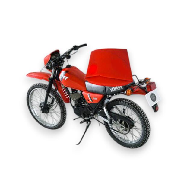 Sitzbezug für Yamaha DT 50 MX / DT 80 MX rot Kunstleder