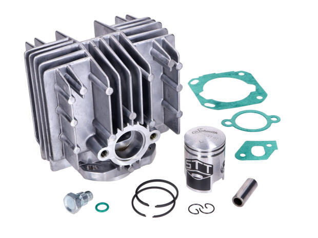 Zylinderkit Schmitt 50ccm Mokick für Sachs 504, 505, Hercules Prima 44mm Hub Moped Optima 3