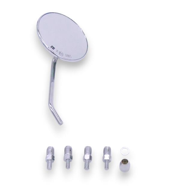 Spiegel Klassik chrom rechts klassisch kurz M8 / M10x1.25