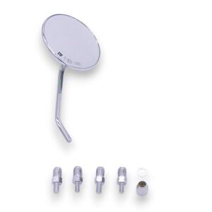 Chrome Mirror 0260 SX Right Short Stem M8 10x1.25SX