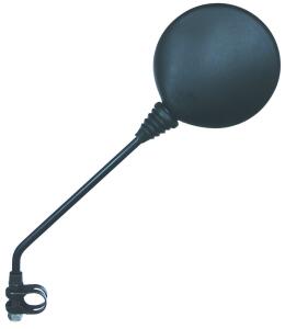 Spiegel mit Schelle schwarz E-geprüft links &...