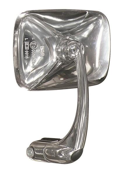 Chrome Bar-End Mirror FAR E-Approved Reversible Left/Right