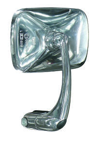 Chrome Bar-End Mirror FAR E-Approved Reversible Left/Right