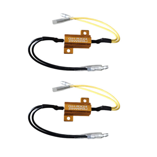 LED Indicator Resistors Pair 6 Ohm 25W Aluminum Housing