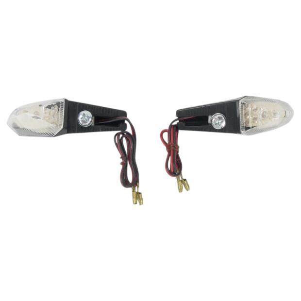 Blinker Mikro LED Paar schwarz E-geprüft für Kennzeichenmontage