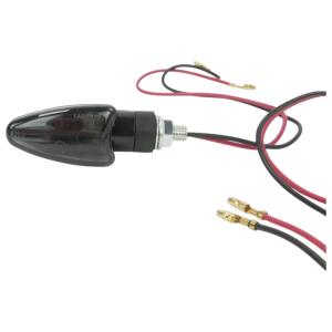 Blinker Paar schwarz getönt E-geprüft universell Motorrad Quad ATV Roller