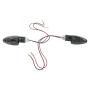 Blinker Paar schwarz getönt E-geprüft universell Motorrad Quad ATV Roller