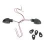Blinker Paar schwarz getönt E-geprüft universell Motorrad Quad ATV Roller