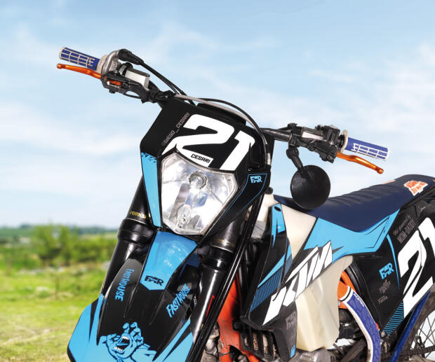 FAR Flexi Clip Mirror Black Adjustable E-Approved