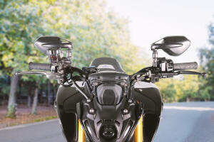 FAR Figo Mirror Left Black E-Approved Adjustable