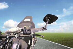 Lenkerendspiegel Ghost 7017 schwarz aus CNC-Aluminium