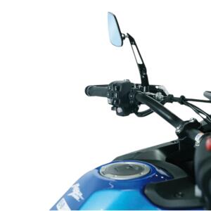 CNC motorcycle mirror right M8/M10 E-approved