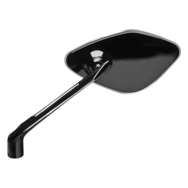 CNC Motorcycle Mirror Left Aluminum Convex E-Approved