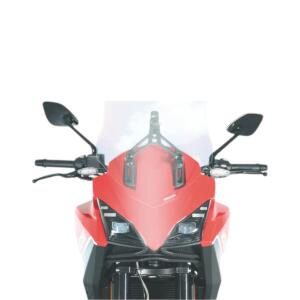 CNC Motorradspiegel rechts Aluminium Konvexglas E-geprüft