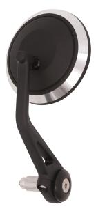 Runder Lenkerendspiegel aus CNC-Alu Blauglas links rechts