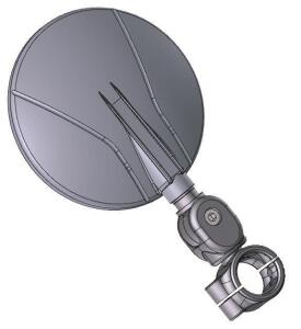 Mirror for Husqvarna Husaberg E-Approved Handlebar Mirror with Under-Mount Design
