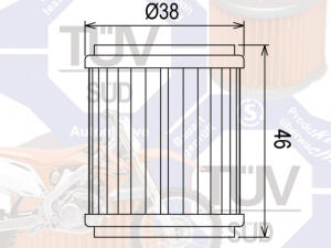 Ölfilter Hiflo HF140 für Yamaha WR YZF Gas Gas...