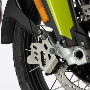 Bremssattelschutz für BMW F 900 GS 25 in gebürstetem Edelstahl