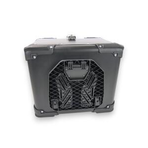 Motorradkoffer Alu Schwarz 50 Liter mitTopcase Halterplatte universal