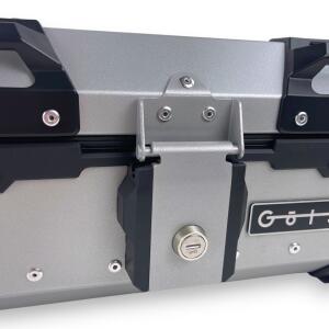 Topcase Pro3 Alu Silber 22 Liter Motorradkoffer mit Halterplatte universal