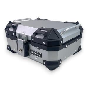 Topcase Pro3 Alu Silber 22 Liter Motorradkoffer mit Halterplatte universal