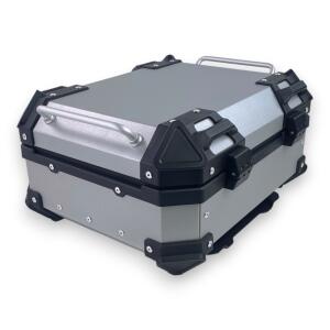 Topcase Pro3 Alu Silber 22 Liter Motorradkoffer mit Halterplatte universal