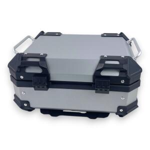 Topcase Pro3 Alu Silber 22 Liter Motorradkoffer mit Halterplatte universal