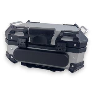 Topcase Pro3 Alu Silber 22 Liter Motorradkoffer mit Halterplatte universal