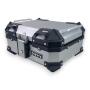 Topcase Pro3 Alu Silber 22 Liter Motorradkoffer mit Halterplatte universal