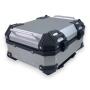 Topcase Pro3 Alu Silber 22 Liter Motorradkoffer mit Halterplatte universal
