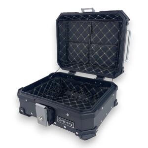 Topcase Pro3 Aluminum Black 22-Liter Motorcycle Case with Universal Mounting Plate