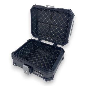 Topcase Pro3 Aluminum Black 22-Liter Motorcycle Case with Universal Mounting Plate