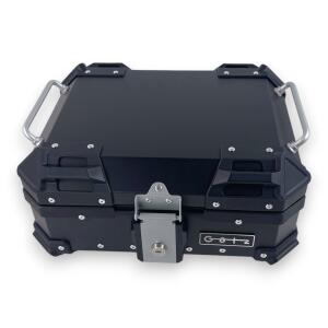 Topcase Pro3 Aluminum Black 22-Liter Motorcycle Case with Universal Mounting Plate