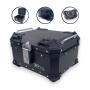 Motorradkoffer Pro3 Alu 35 L Schwarz & Universal Topcase Halterung
