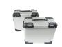 Side Case alu asymetrisch 38 & 30 Liter for motorcycle Silver