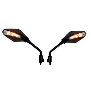 Rückspiegel Paar LED-Blinker schwarz E-geprüft...