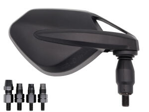 Pair of FAR Figo Mirrors Black E-Approved Adjustable