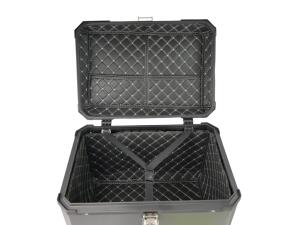 Motorradkoffer Alu Schwarz 80 Liter & Topcase Träger universal