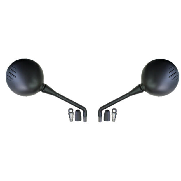 Pair of Mirrors for BMW K25/K23 Matte Black & E-Approved