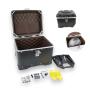 Motorradkoffer Alu Schwarz 46 Liter Topcase mit Halterplatte universal