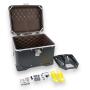 Motorradkoffer Alu Schwarz 46 Liter Topcase mit Halterplatte universal