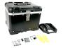 Motorradkoffer Alu Schwarz 46 Liter Topcase mit Halterplatte universal