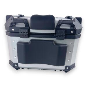 Motorradkoffer Pro3 Alu 45 L silber & Universal Topcase Halterung