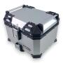 Motorradkoffer Pro3 Alu 45 L silber & Universal Topcase Halterung